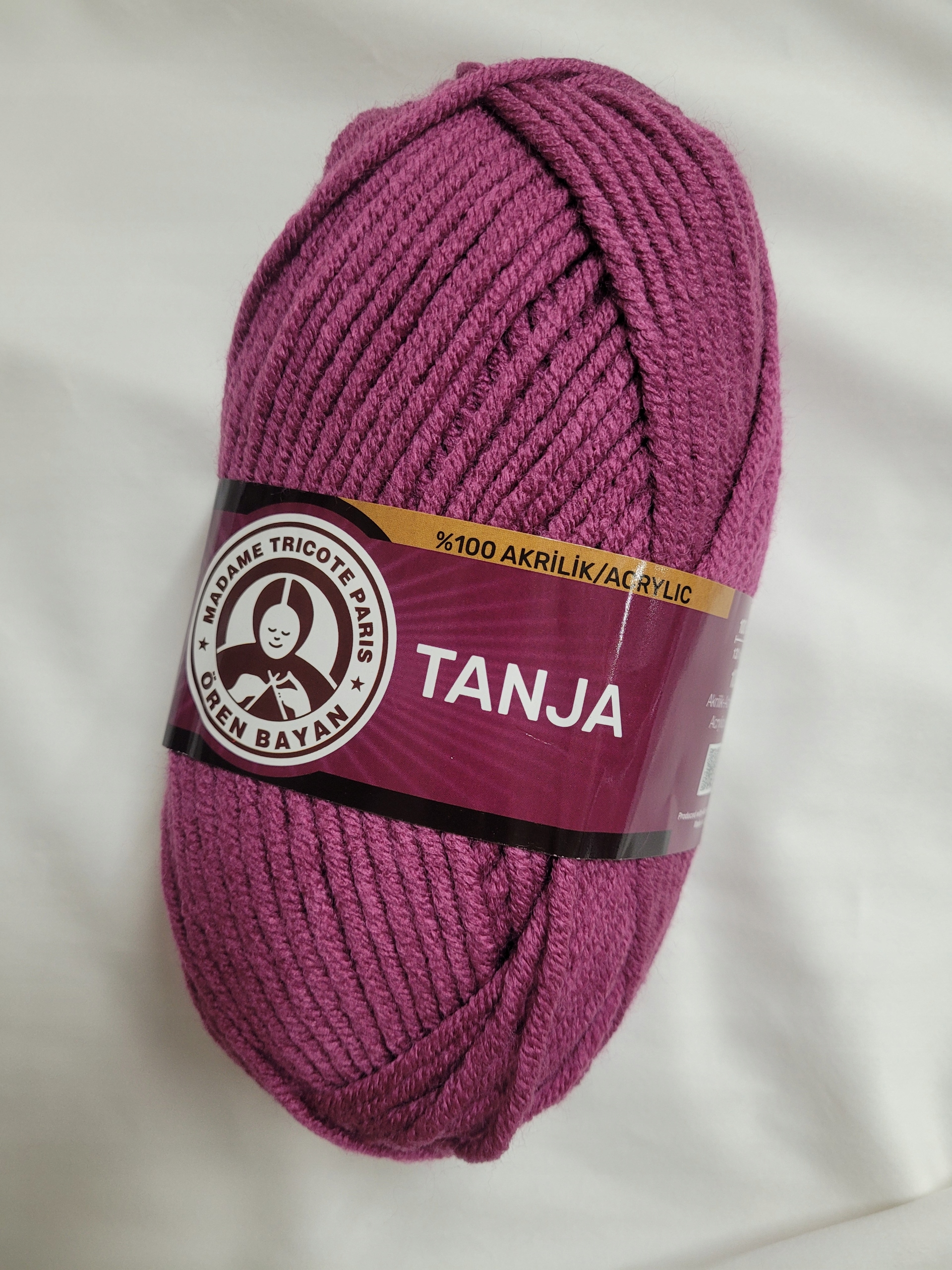 Włóczka Tanja Nr 051 Wełna Przędza Akrylowa Fiolet