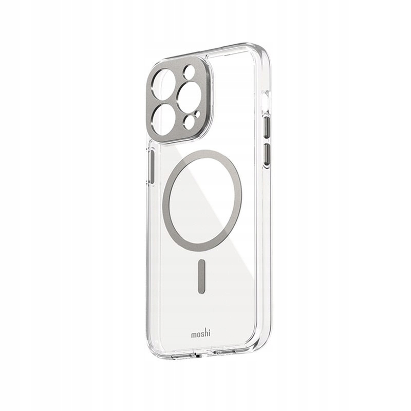 Etui Moshi iGlaze MagSafe Apple iPhone 15 Pro Max (Luna Silver)