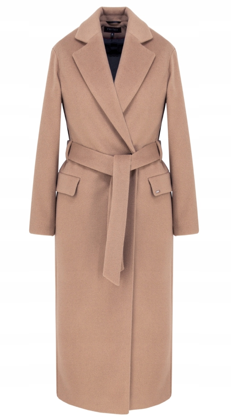 Zartex dámský klasický podzimní a zimní kabát Deyna cappuccino AW24 vel. XL