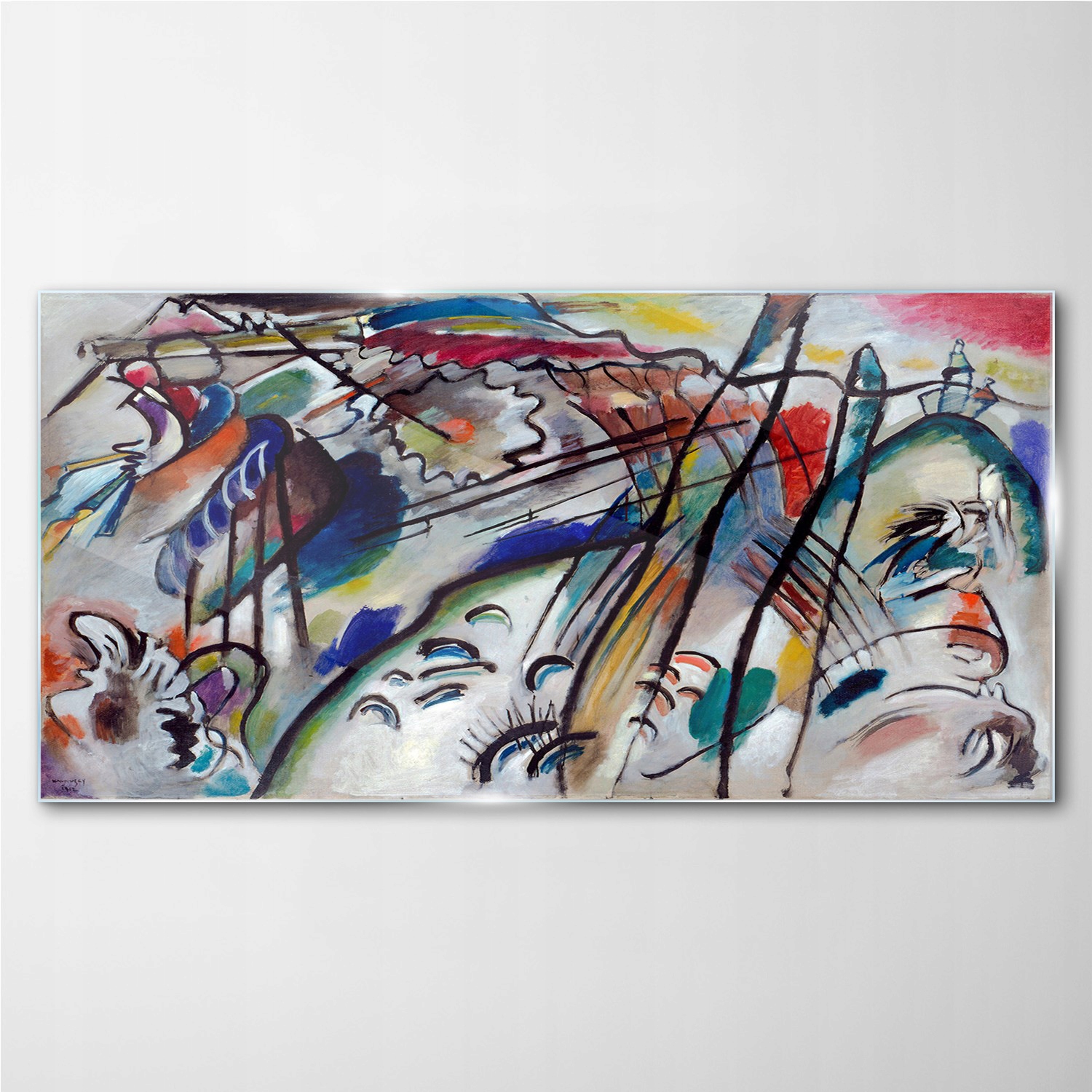 

Foto-obraz szklany Kandinsky abstrakcja 100x50 cm