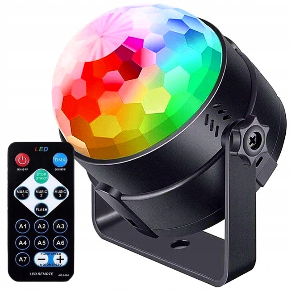 

Kula Dyskotekowa Projektor Ball Disco Laser +pilot