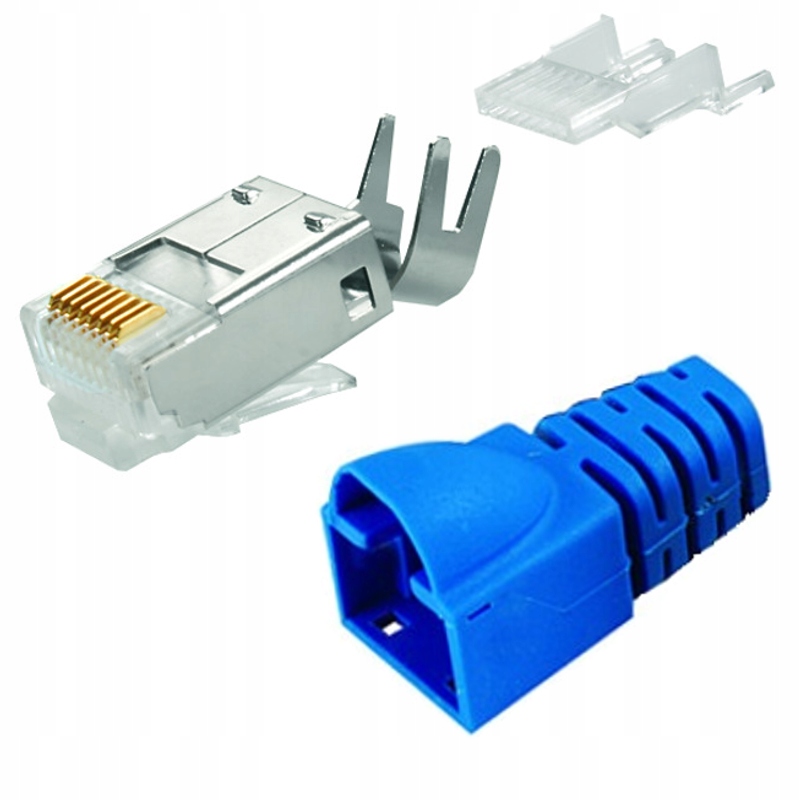 

Telegartner wtyk RJ45 6a 7 osłona gumowa niebieska