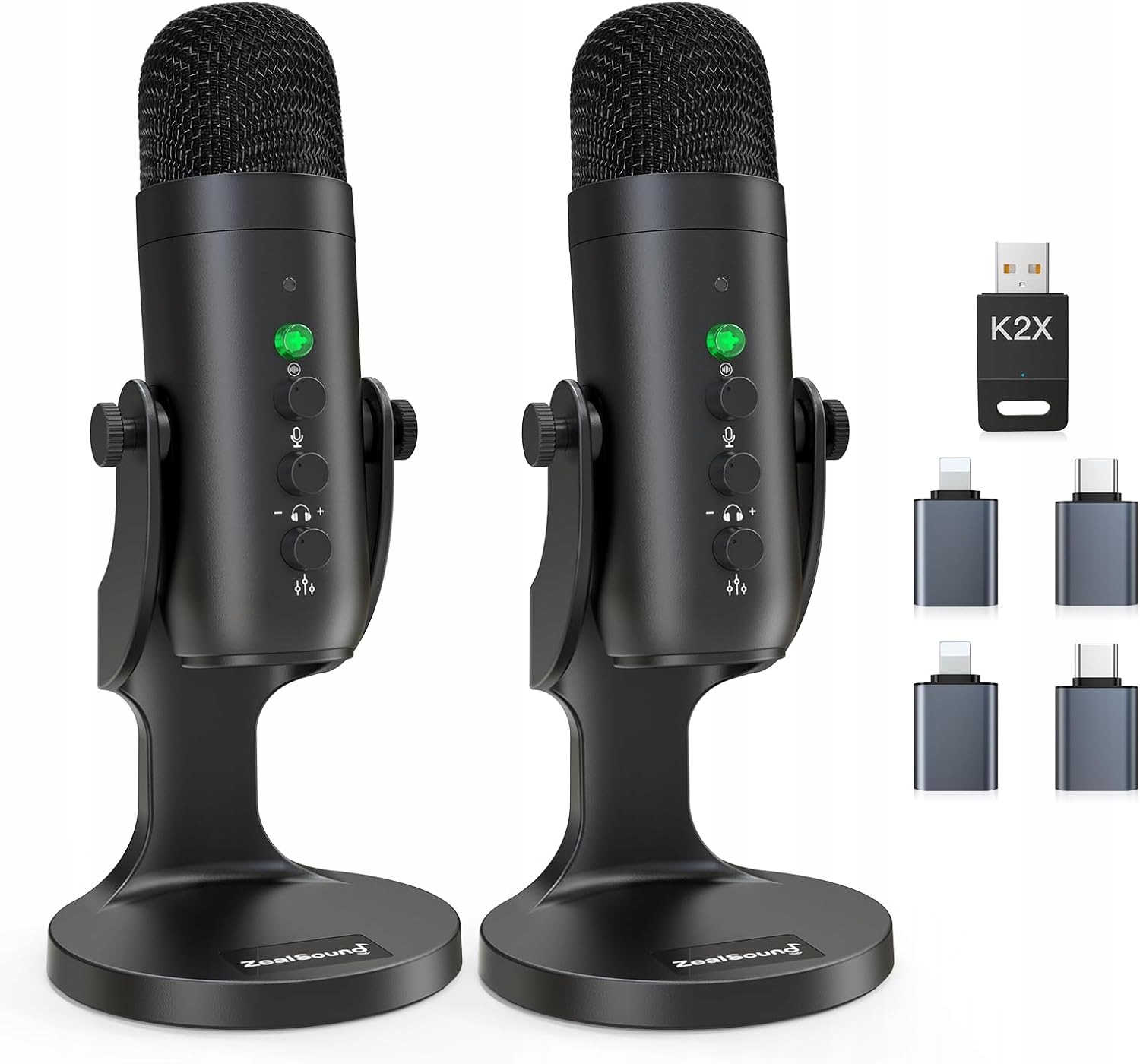 Kondenzátorový Štúdiový Mikrofón Zealsound Streamovací Set Podcast 2KS