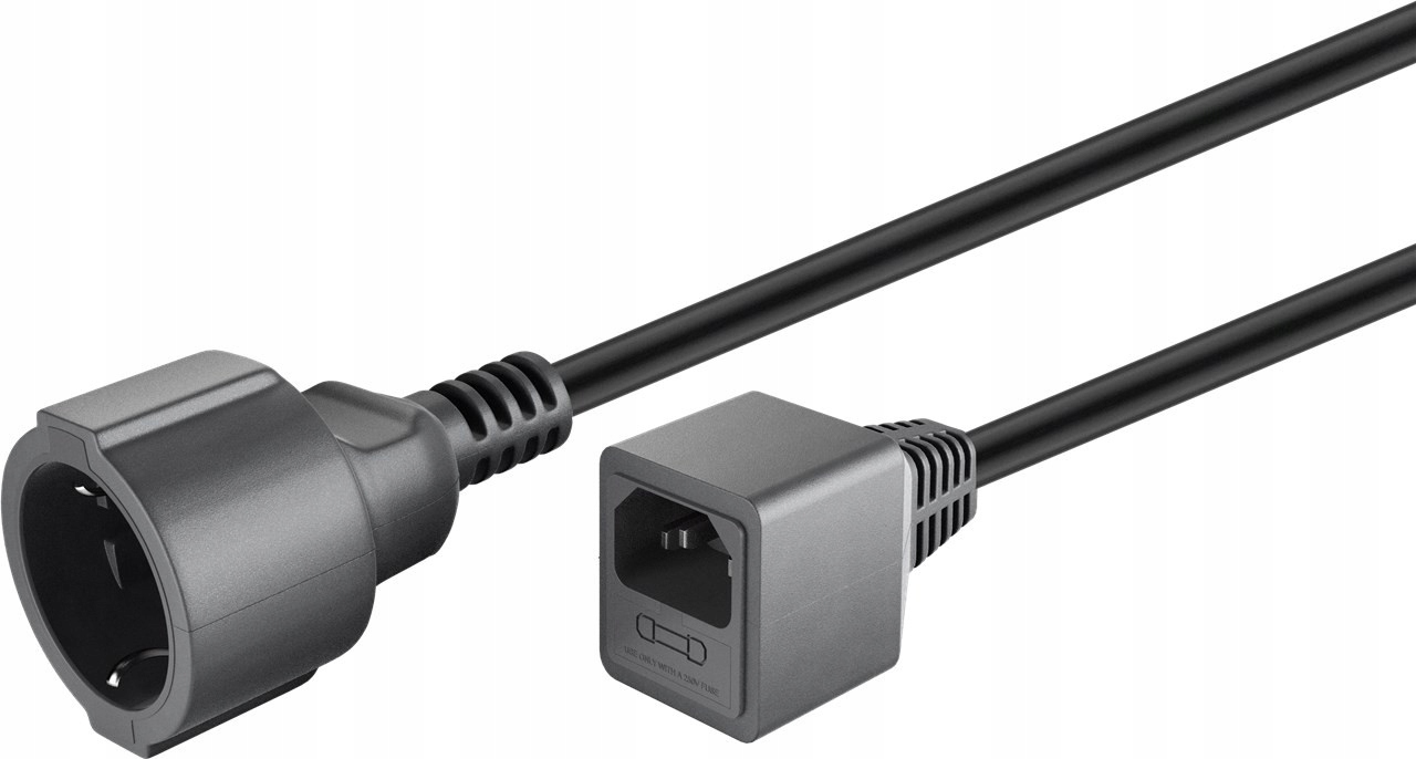 

Kabel Ups Gniazdo typ F-Schuko na Wtyk C14 0,2m