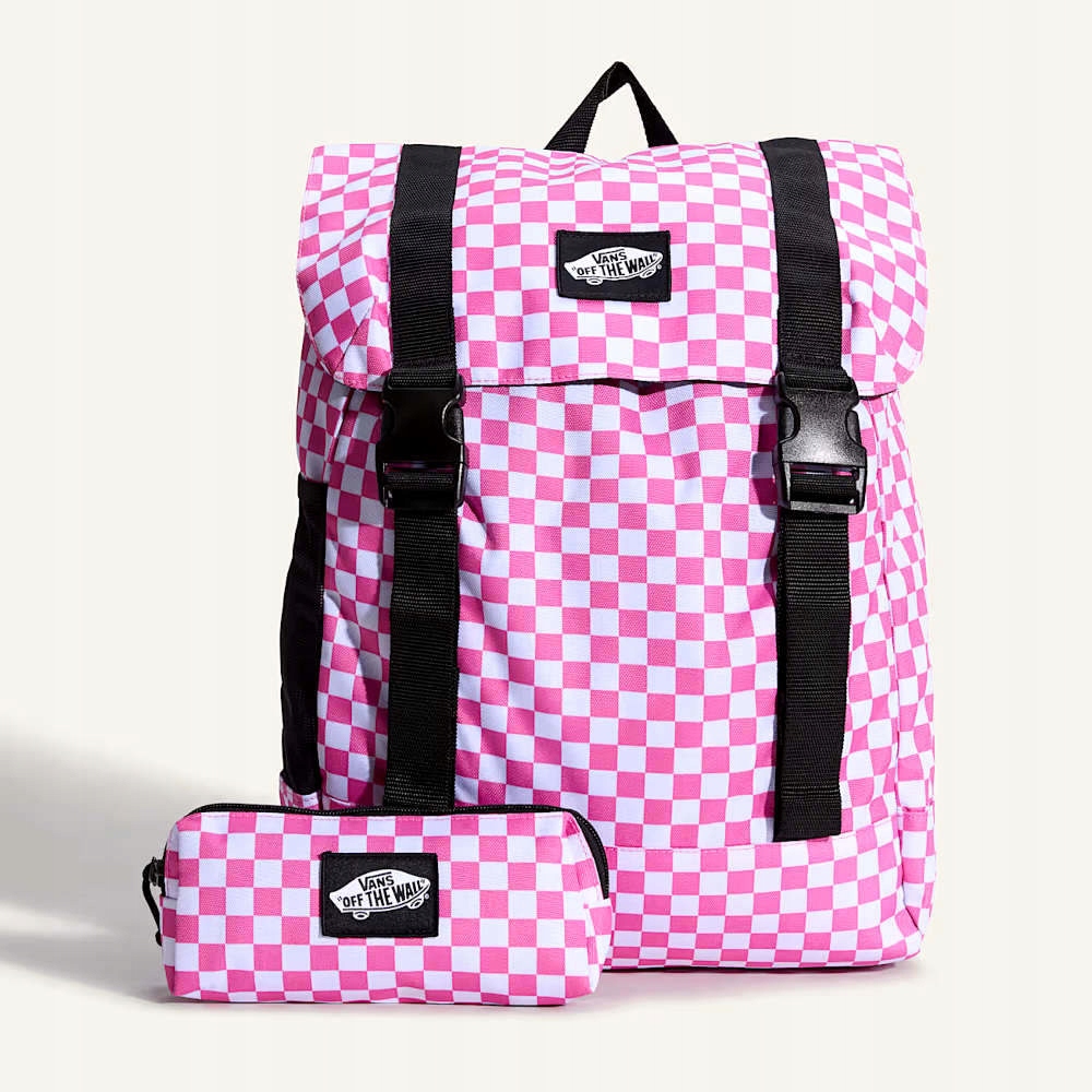 Batoh Vans Utility Checkerboard Pink Fizz růžový VN000PSFFRQ penál