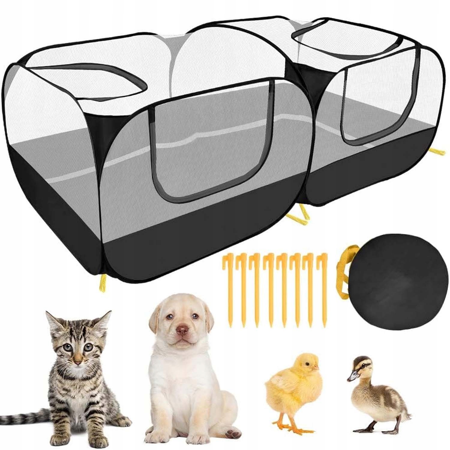 Levně Přenosná Kennelová Klec Kotec Přepravka Pro Zvířata Psů 185*94*64 CM