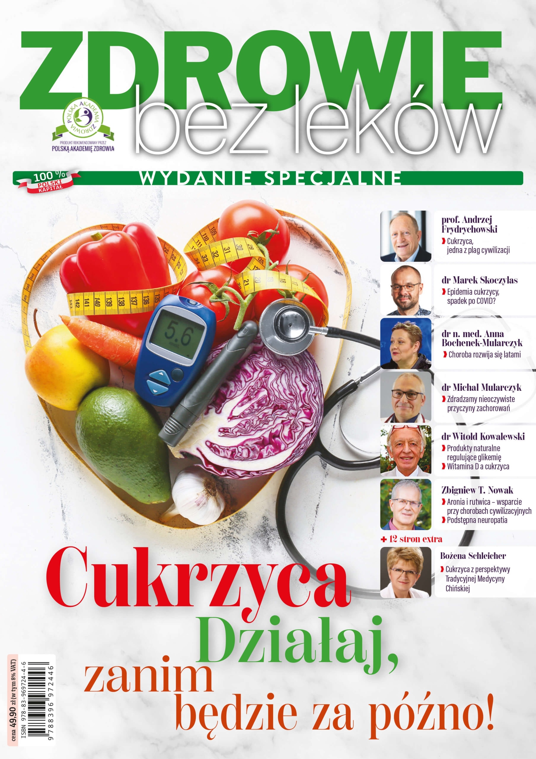Cukrzyca - wydanie specjalne ZDROWIE BEZ LEKÓW 1 / 2024
