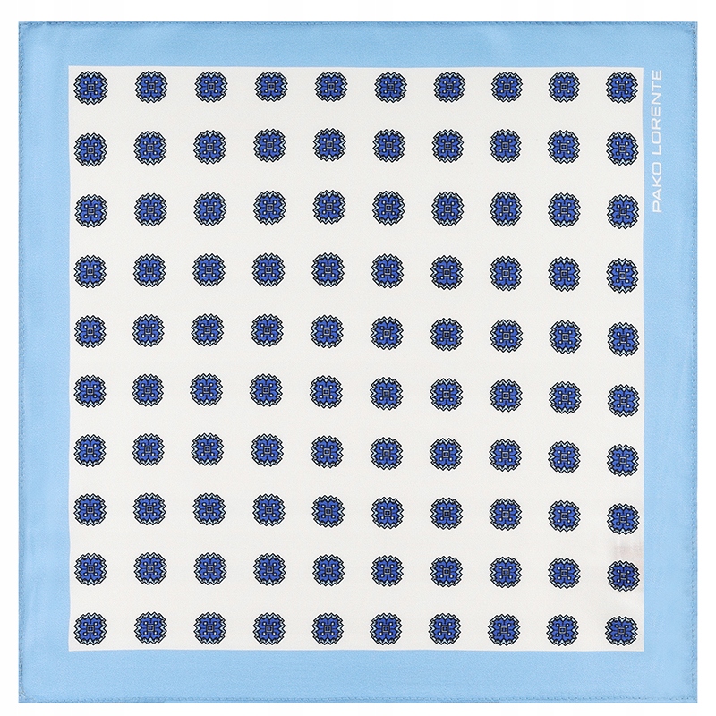 Modrý vzorovaný pánský kapesníček Premium Pako Lorente One Size