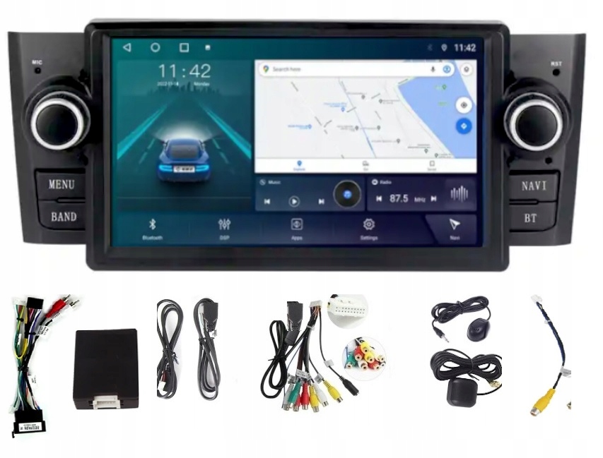 Navigační Rádio Gps Android Fiat Punto Linea 2007-2012 4/64GB Sim Modem