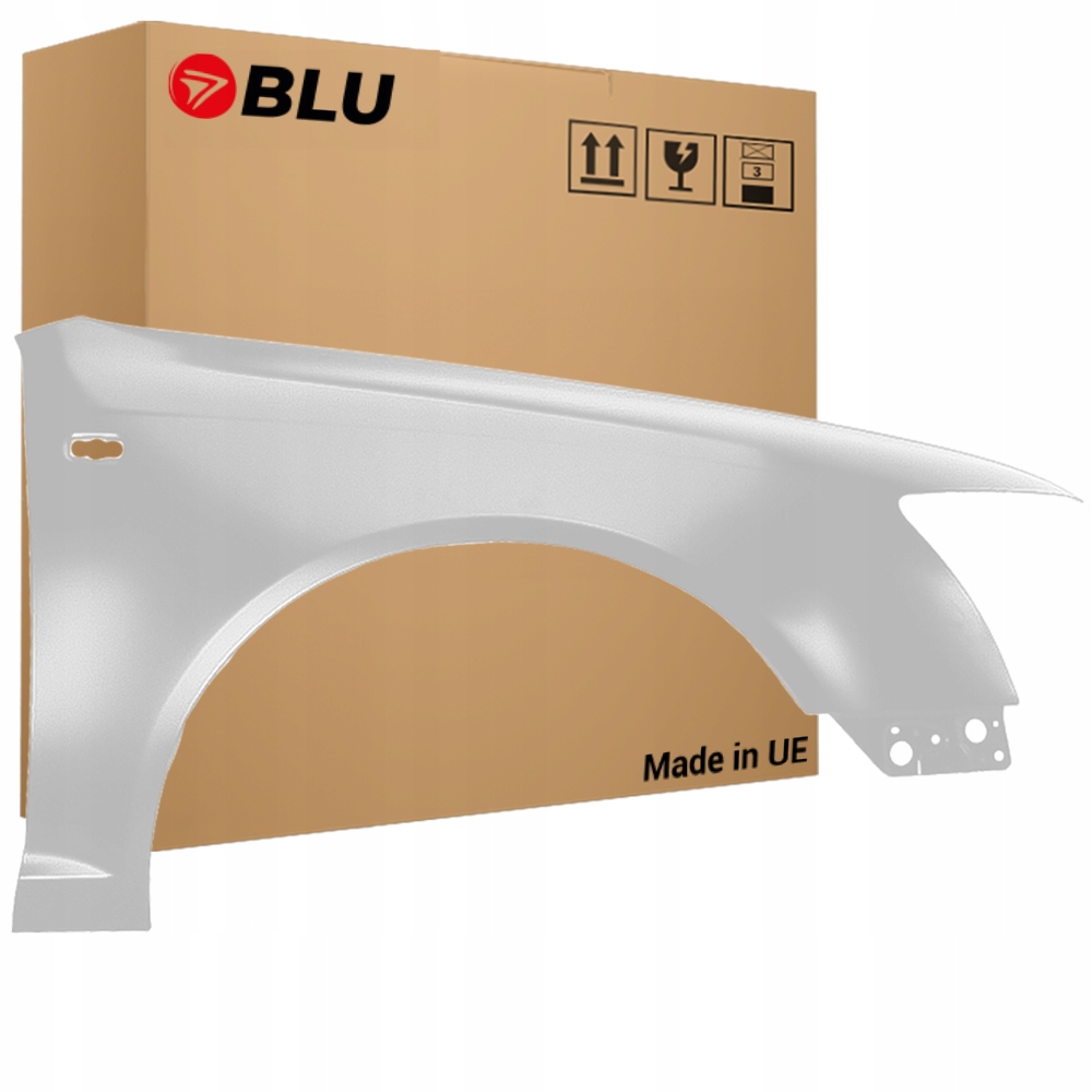 Blu Blatník Audi A6 C6 LY9C pravý bílý 04-08 přední IbisWeiss