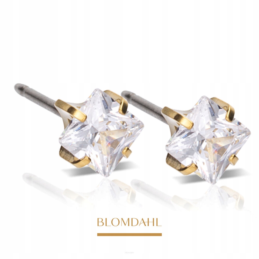 Blomdahl Hypoalergenní Náušnice Tiffany Edge White 5 mm