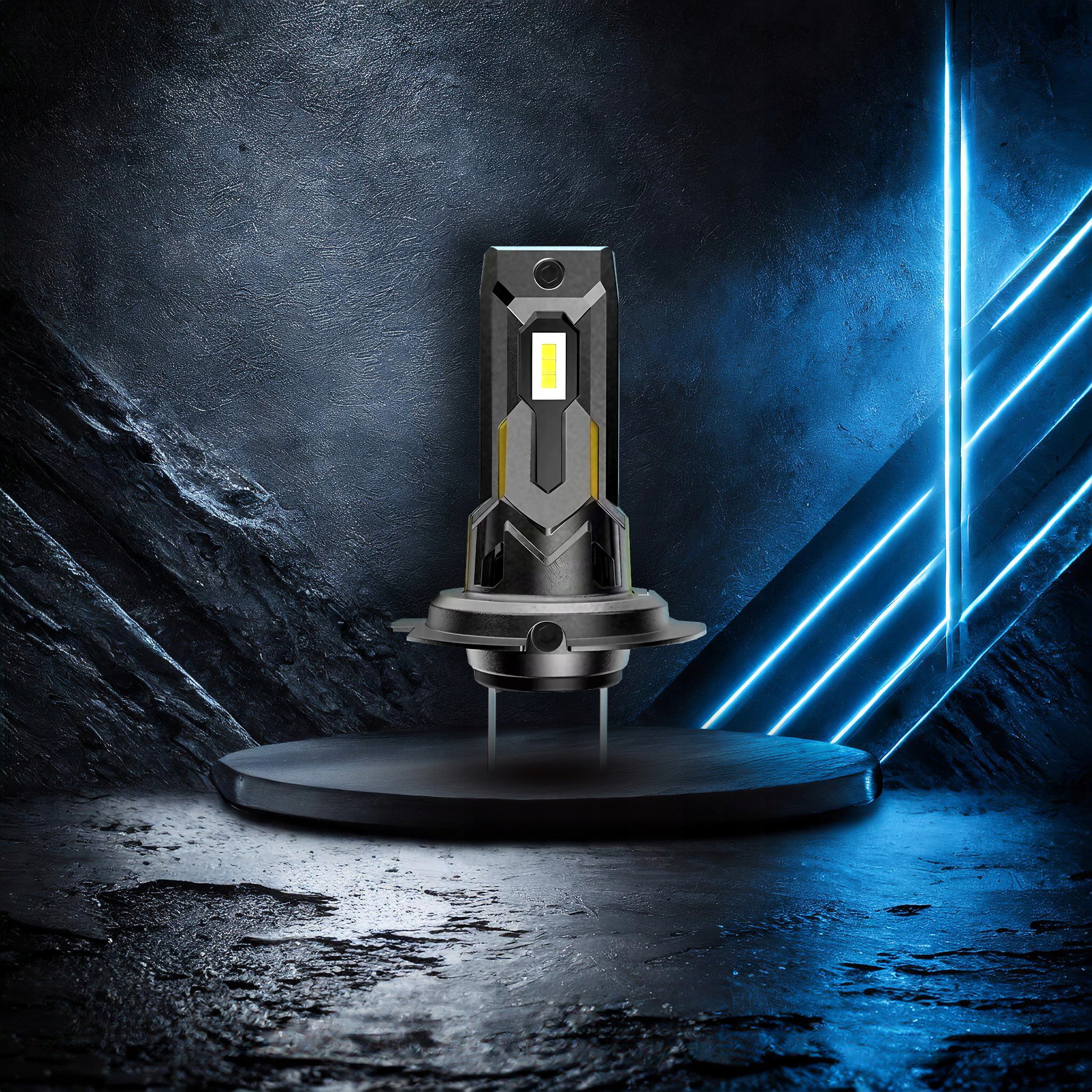 Żarówki H7 LED biała 6500K 1do1 12V CANBUS 2x ŻARÓWKA MOCNE CSP XENO PURE Podstawa PX26d