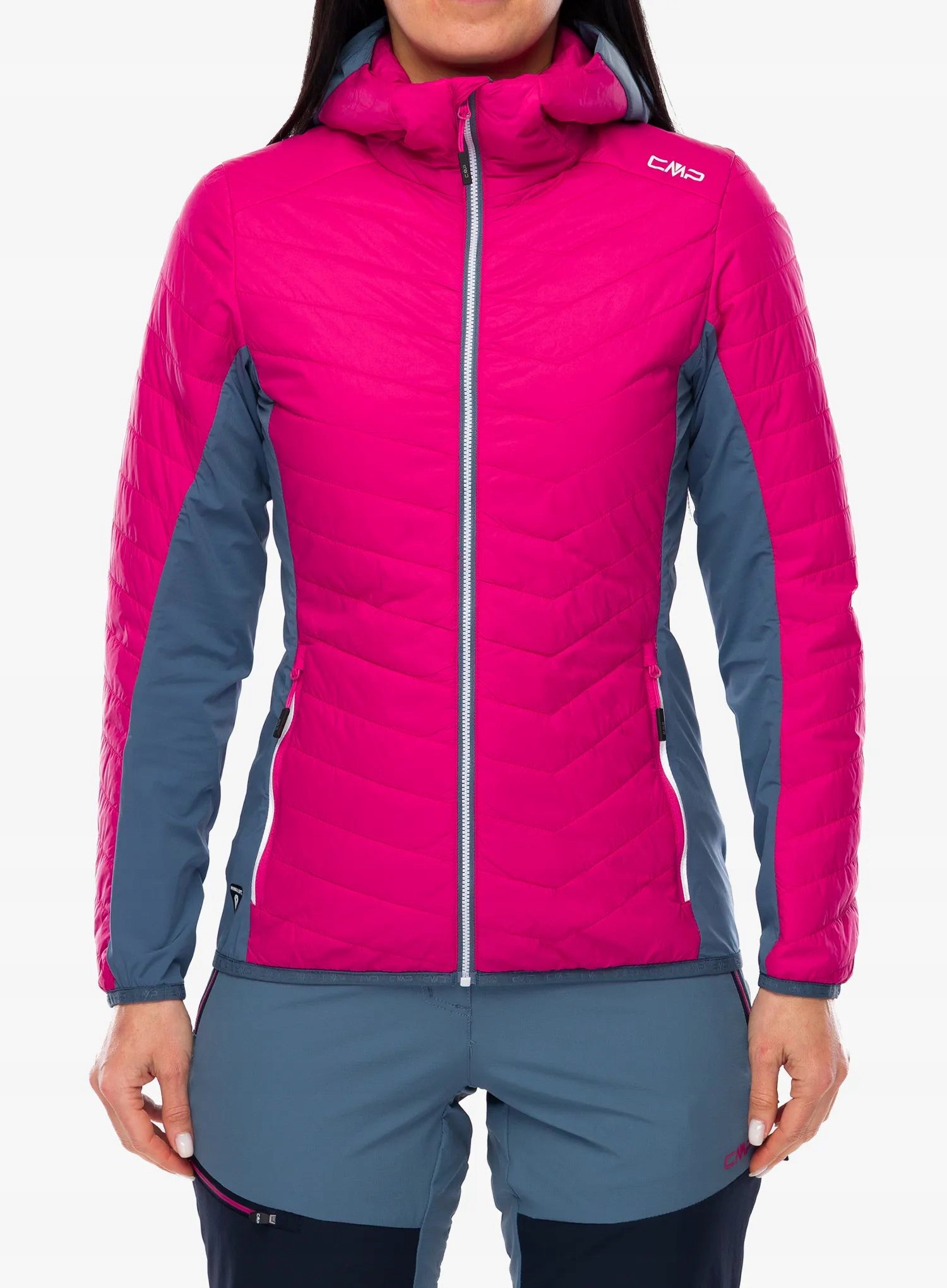 Dámská hybridní bunda Cmp Yurexa Jacket Hybrid Fix Hood magenta 40 (M)