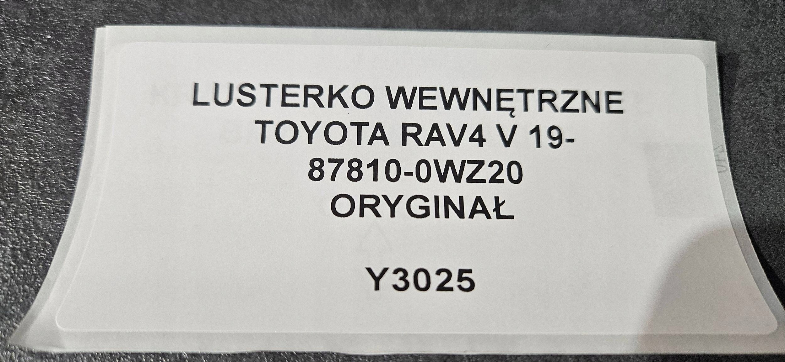 mirror inner TOYOTA RAV4 V 19- original 87810-0WZ20