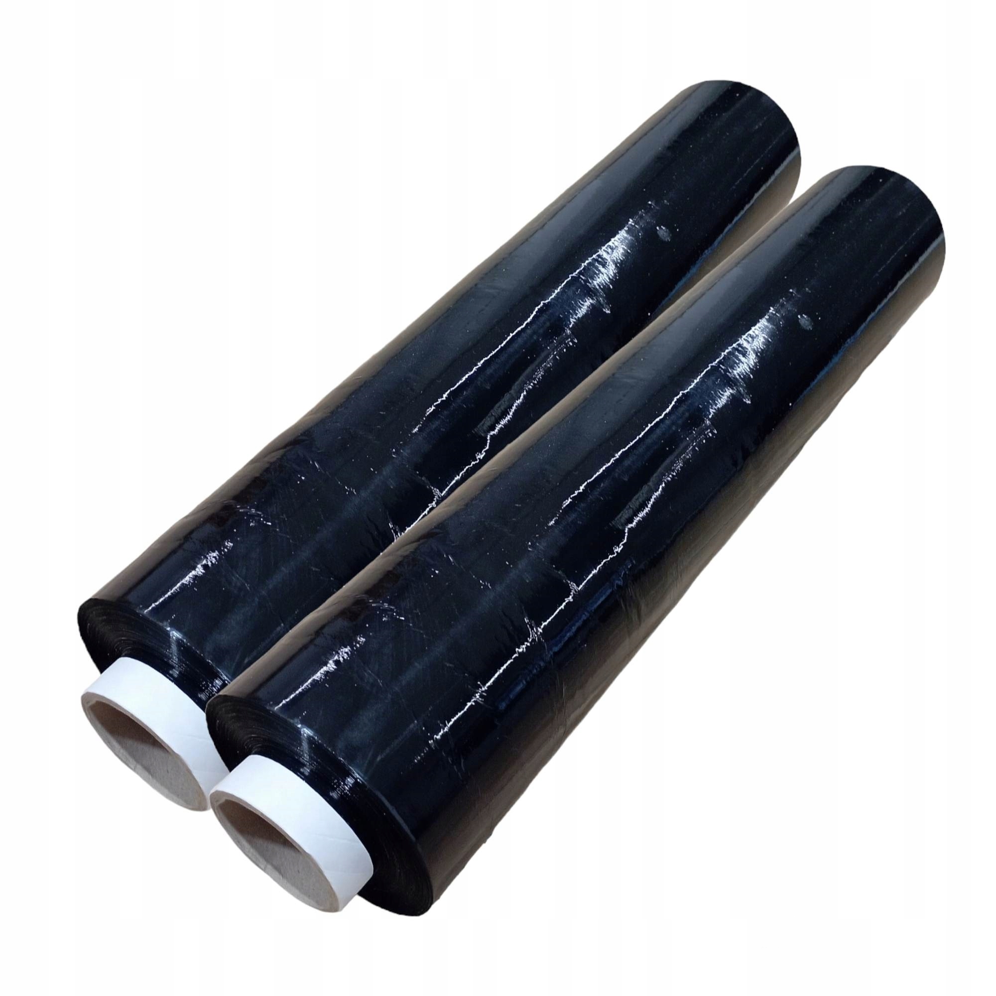 MOCNA CZARNA FOLIA STRETCH DUŻO FOLII 3KG 2 ROLKI