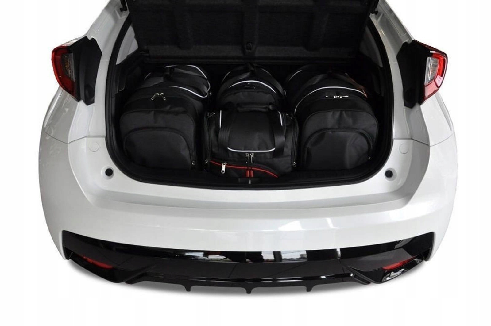 J&j Automotive Sada 4ks cestovných tašiek Aero pre Honda CIVIC Hatchback 2