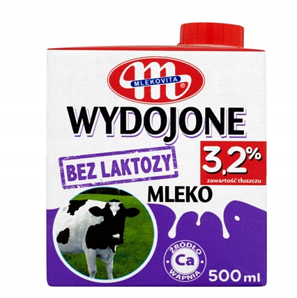 Mlekovita Extrahované Mléko bez laktózy 3,2% 12 x 500 ml