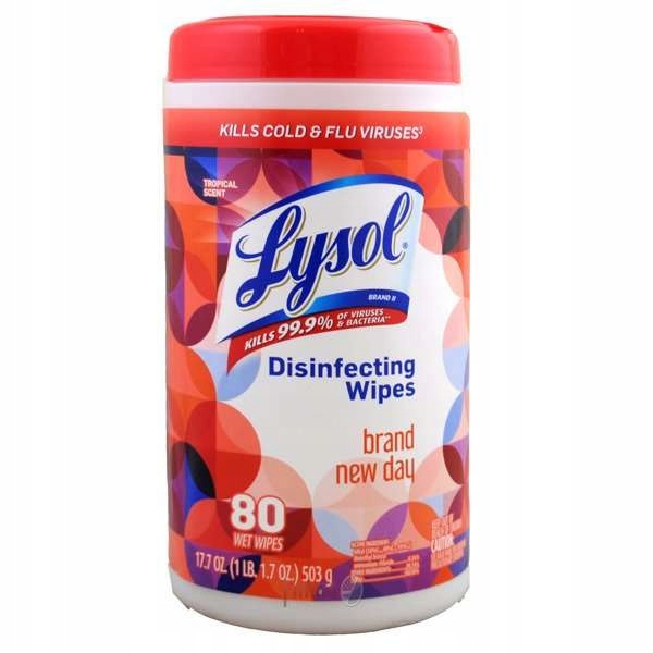 Levně Lysol dezinfekční ubrousky Brand New Day 80 ks