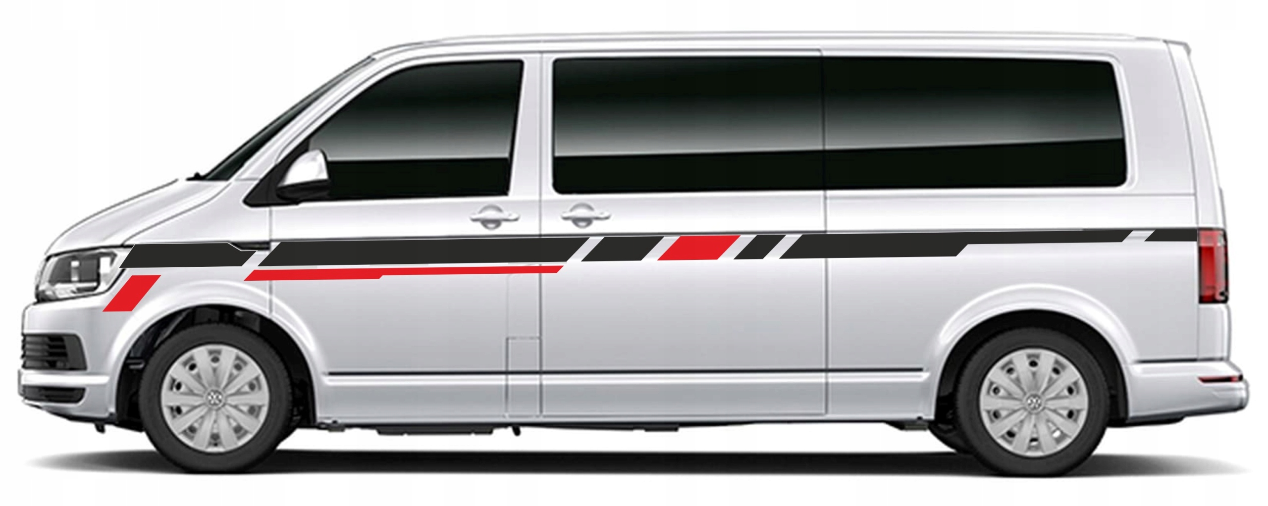 Nálepky Vw T5 T6 Custom Transporter Long 2 farby – vysoká kvalita!