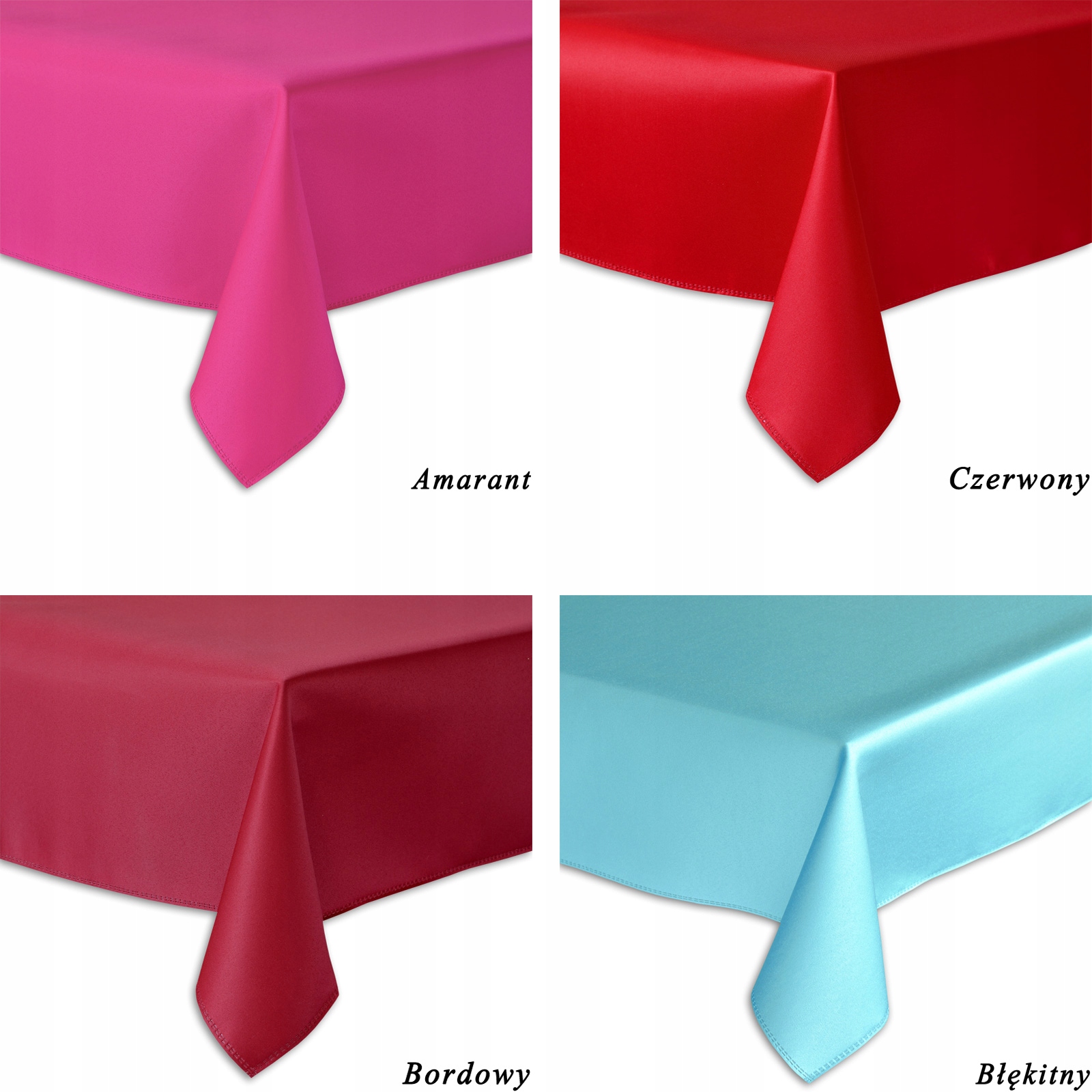 OBRUS PLAMOODPORNY - 150X100 - SOLID GŁADKI BIAŁY Kształt prostokątny