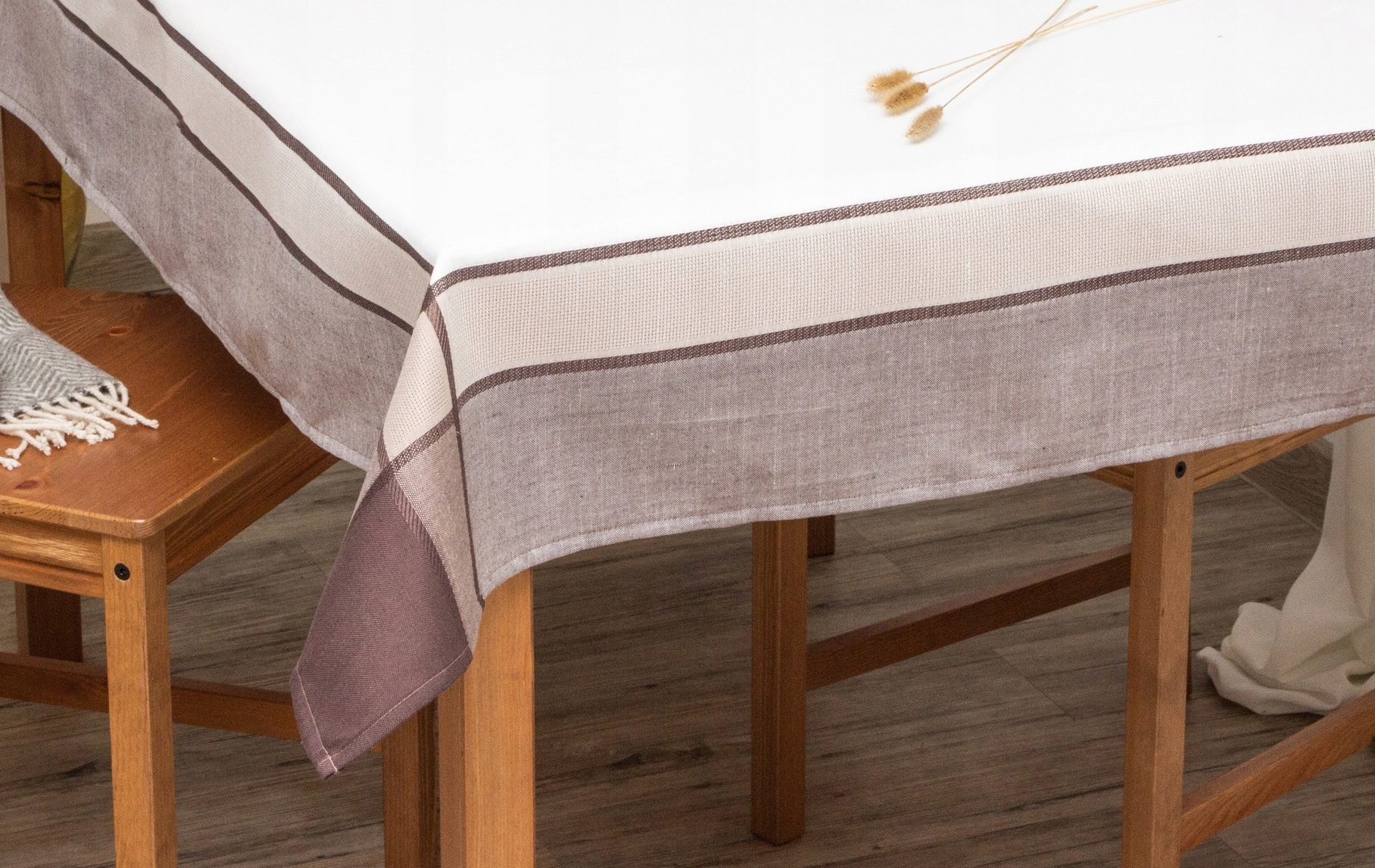 OBRUS LEN NATURALNY STYL BOHO RETRO 130X180 KOLORY Kod producenta 222