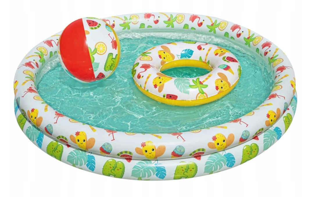 

Basen 51124 Kółko Piłka Zestaw 3W1 122 CM Bestway