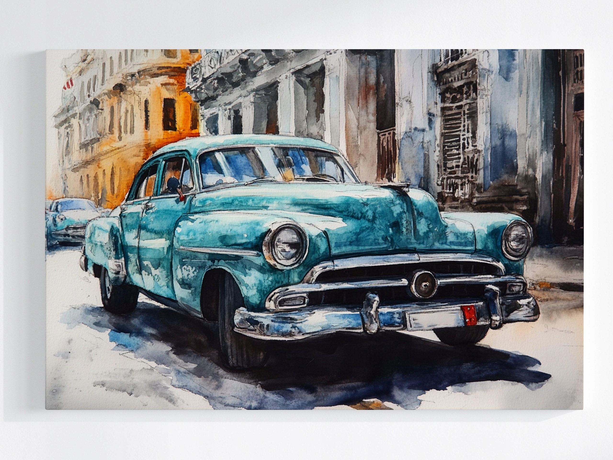 Obraz Na Plátně Canvas Auto Oldtimer Zabytek Havana Kuba 120x80