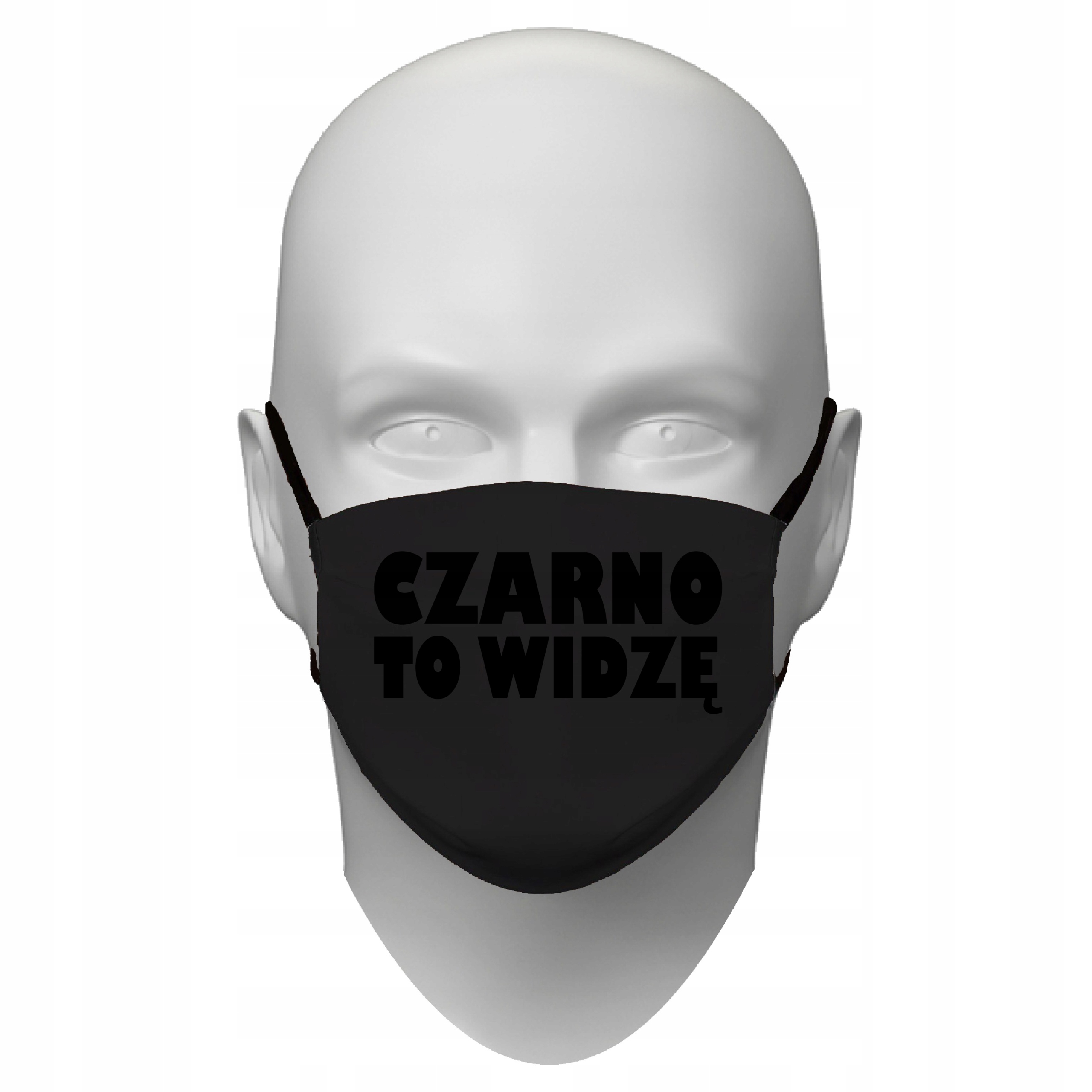 

Maseczka Bawełniana Czarno To Widzę Śmieszny Hit
