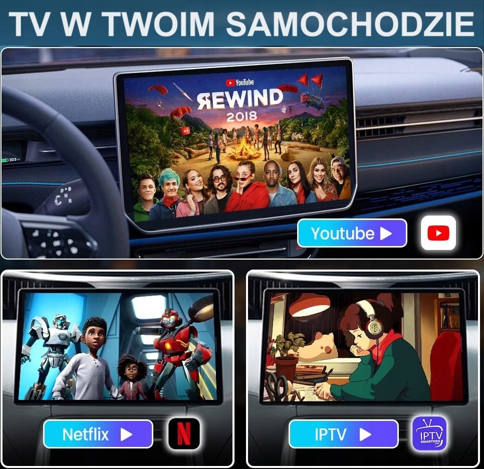 MULTIMEDIALNY ADAPTER NAVTRON CARPLAY ANDROID AUTO FILMY MUZYKA MAPA NOWOŚĆ Kod producenta NT1