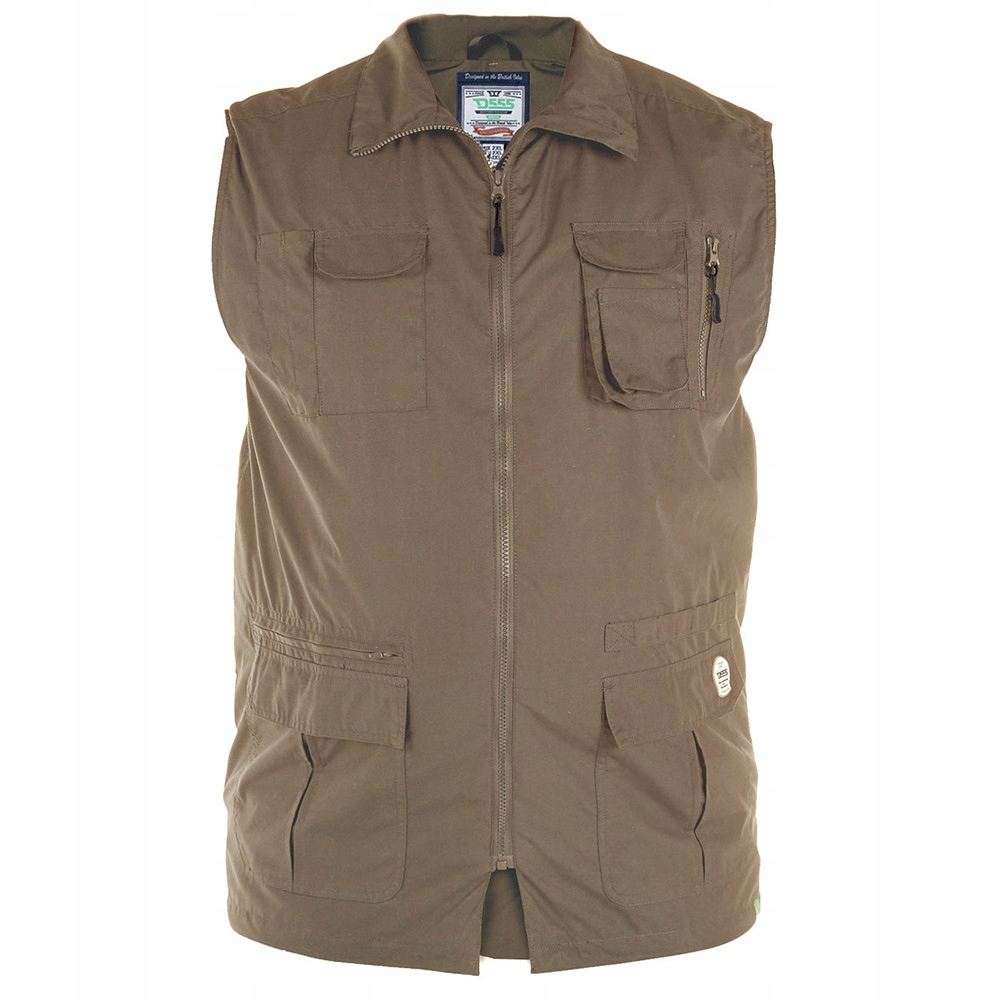 D555 vesta pánská Enzo nadměrná velikost 8XL světle hnědá