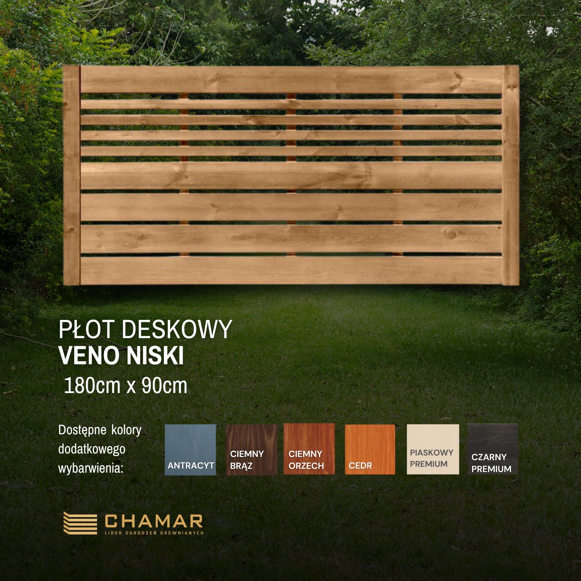 Plot Pro Prkno Veno Nízký 180X90 CM