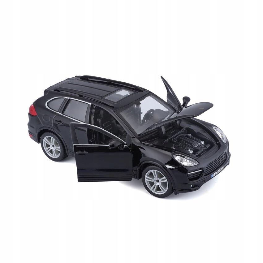 Porsche Cayenne Turbo 1:24 model Bburago 18-21056 Kolor dominujący czerń