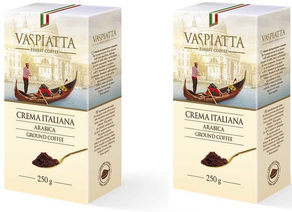 Kawa mielona Vaspiatta Crema Italiana 2x250g