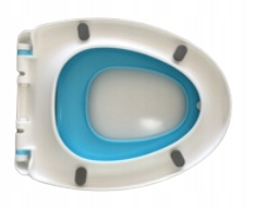 DESKA SEDESOWA WOLNOOPADAJĄCA + NAKŁADKA DZIECIĘCA Kolor biały