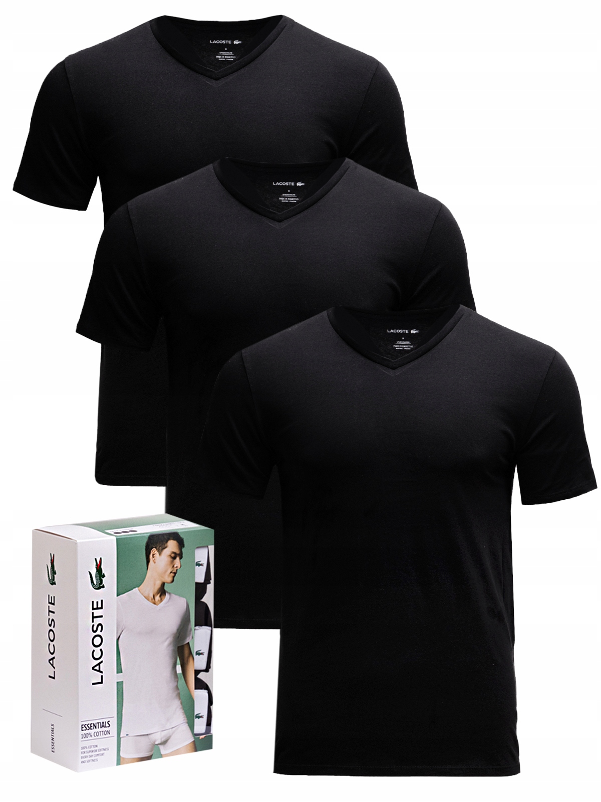 

Koszulki męskie Lacoste 3pack TH3374-031 - XL