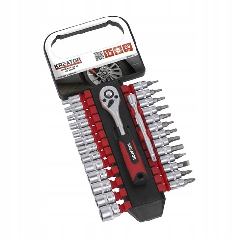 

Nasadki, bity nasadowe z grzechotką 1/4" 28cz