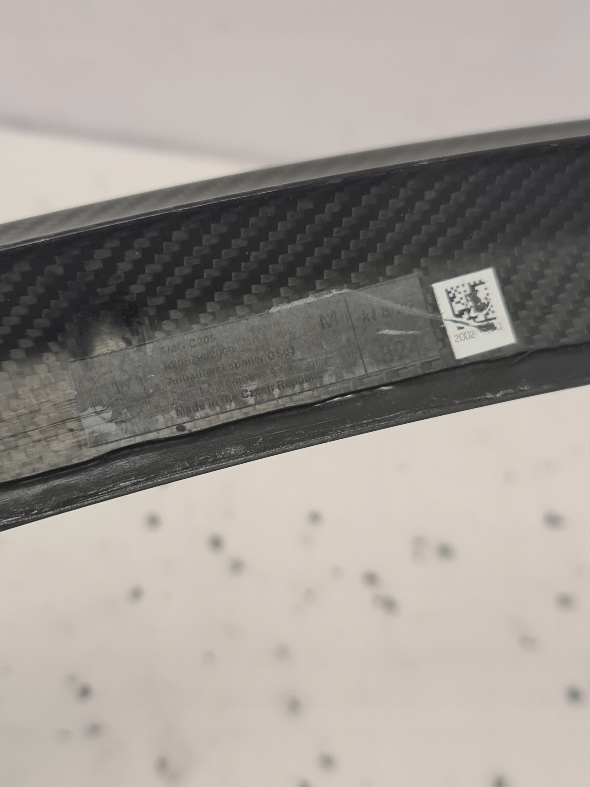 Lotka Spoiler klapy Mercedes W205 C63 CARBON OEM!! Coupe - galeria