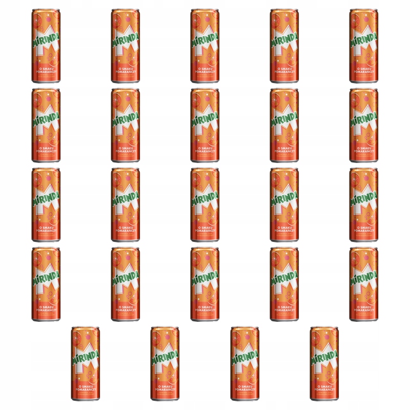 Mirinda Orange Sycený nápoj s pomerančovou příchutí 330 ml X24