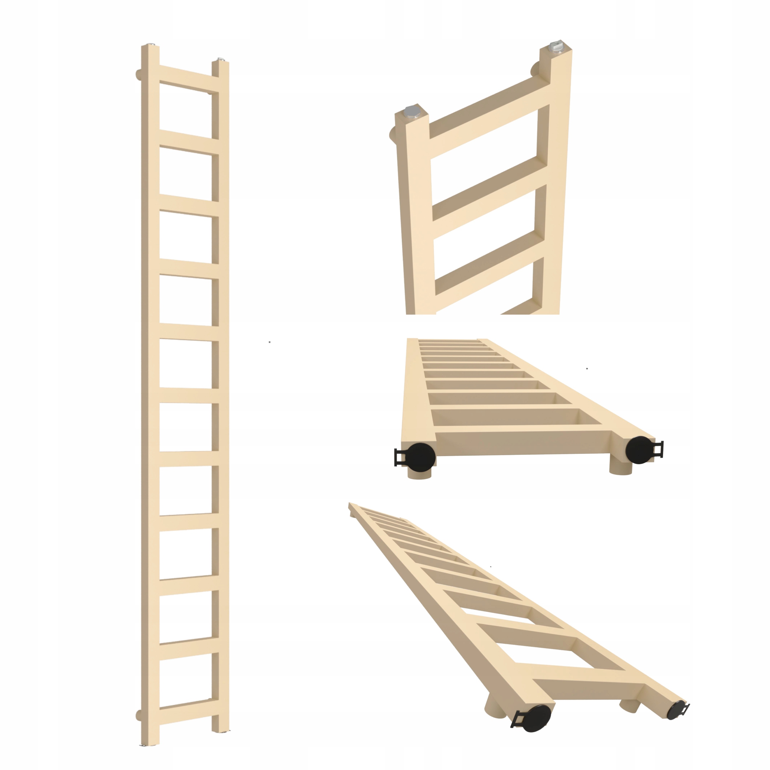 Koupelnový radiátor na vodu Lucy 990x250 Quartz 1