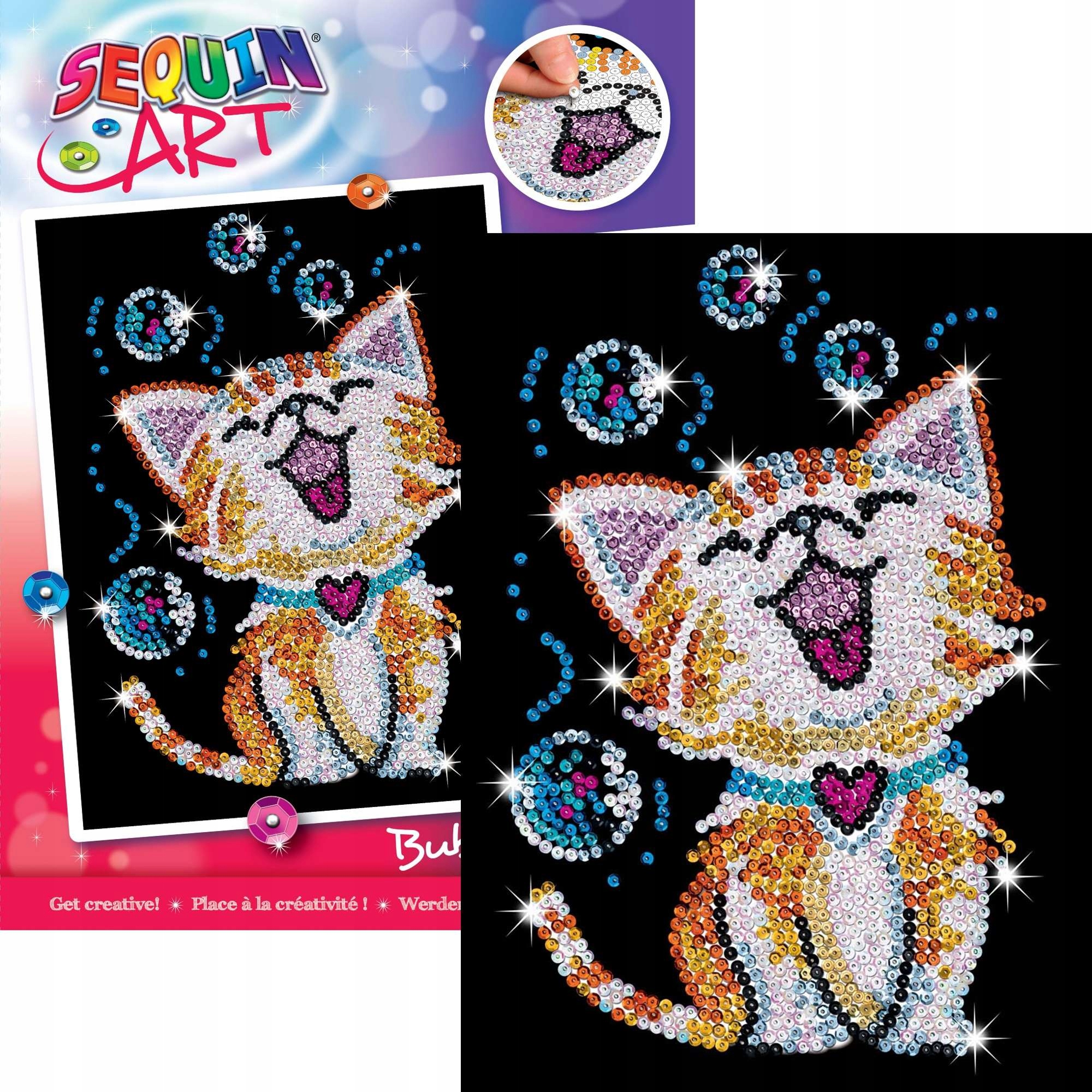 

Obraz Z Cekinów Kotek Zestaw Kreatywny Sequin Art