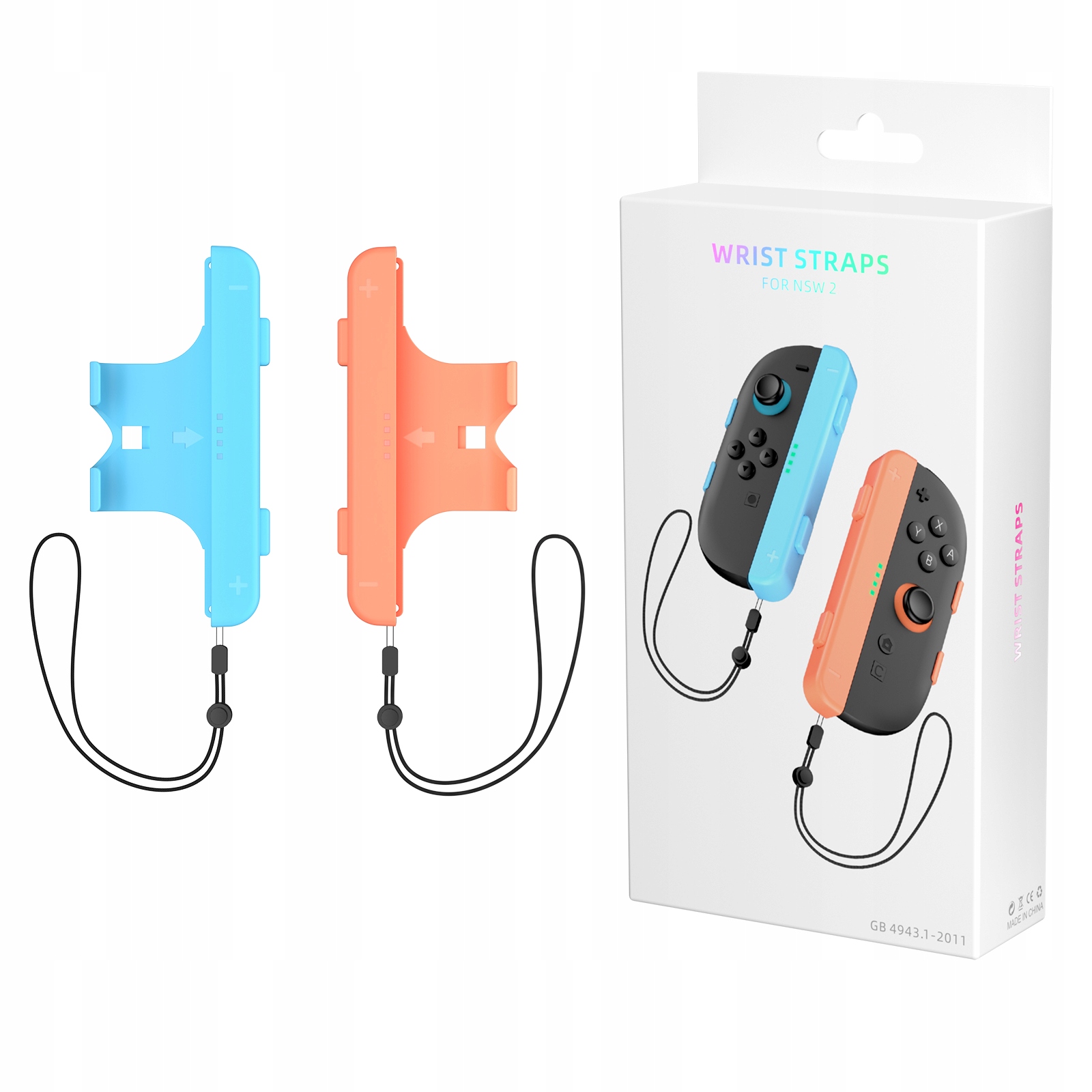 2x Uchwyt Grip na JoyCon Joy-Con pionowy + pasek Nintendo Switch 2 NSW 2