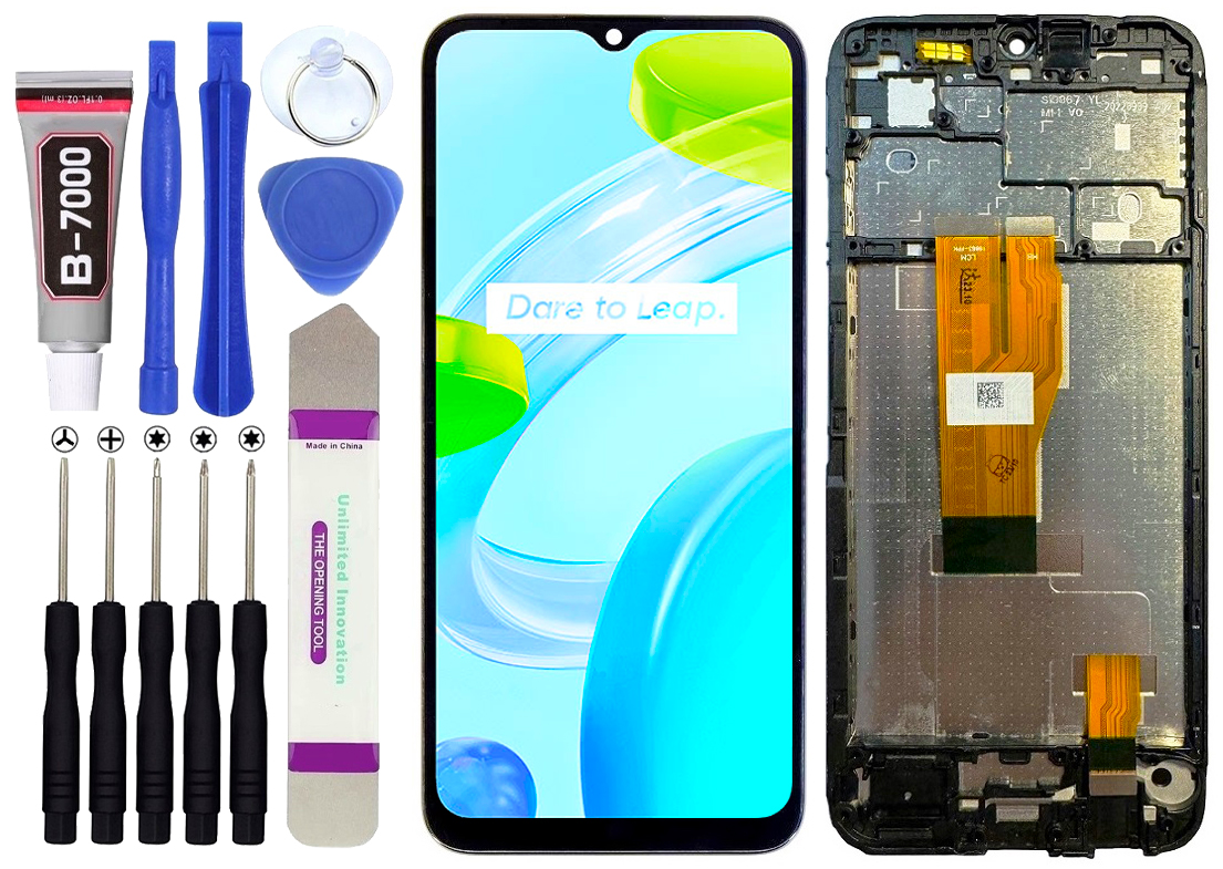 Displej pro Oppo Realme C30 RMX3581 LCD displej Rámeček