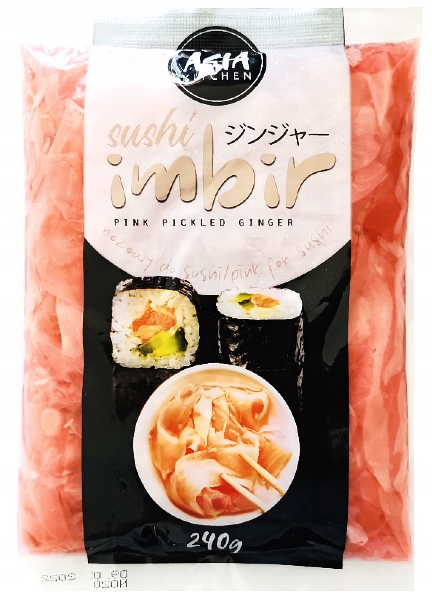 

(dp) Imbir marynowany Asia Kitchen różowy 240g
