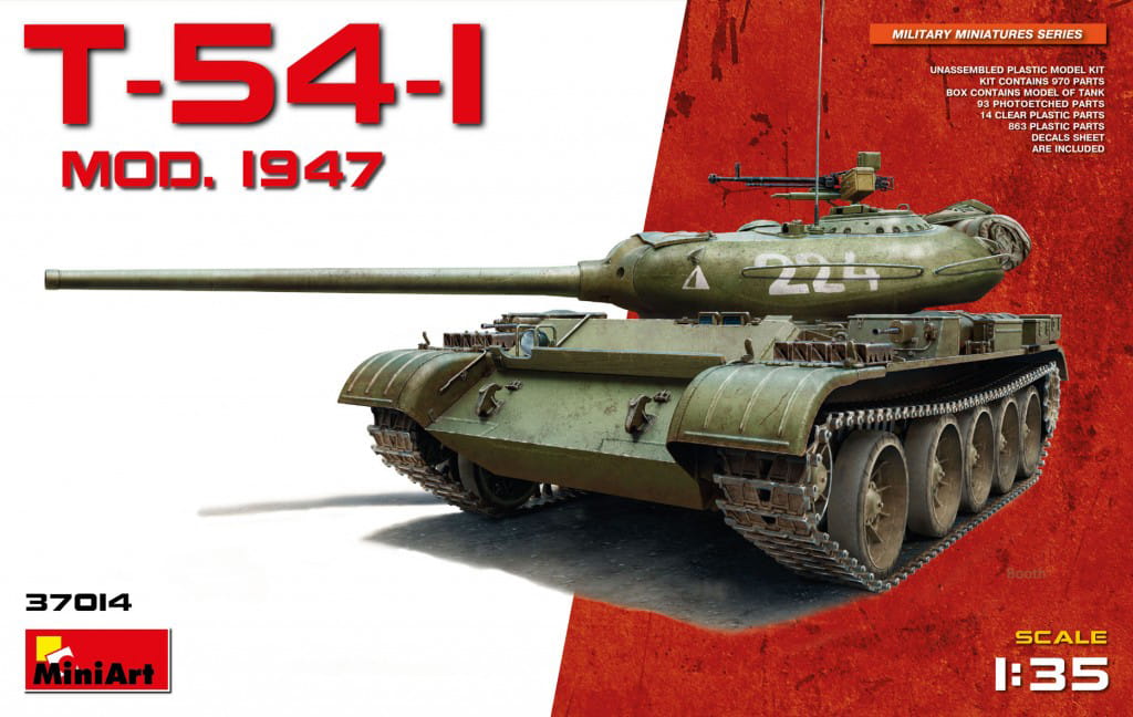 T-54-1 Soviet Medium Tank Mod. 1947 1:35 MiniArt 37014