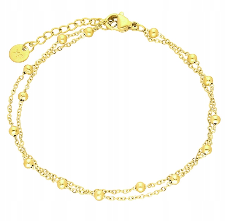 

Bransoletka Złota Kulki Double Stal 316 L