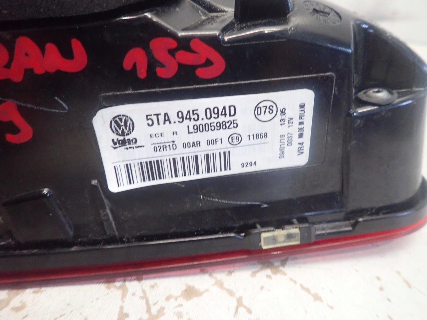 light rear part rear right VW TOURAN 2015- 5TA945094D