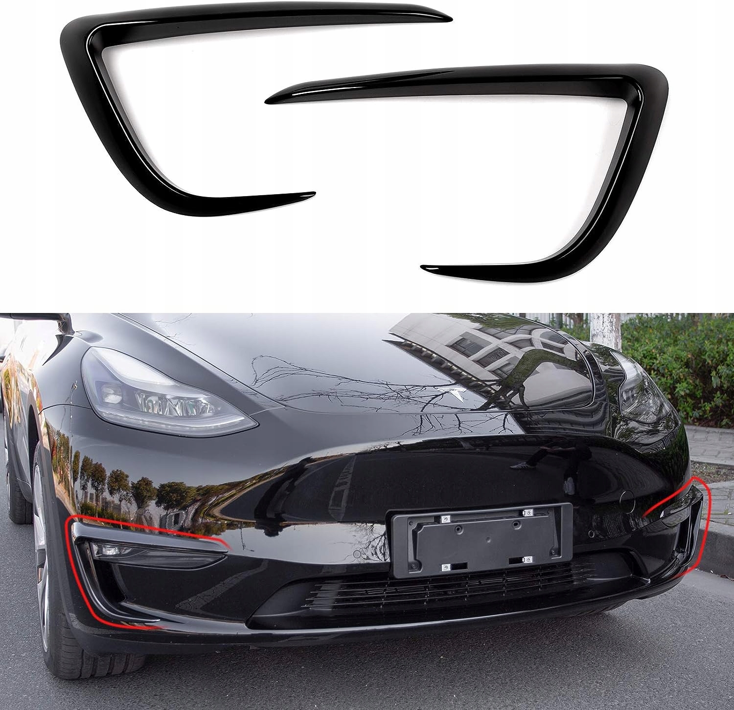 2x Захист фари протитуманні до Tesla модель Y
