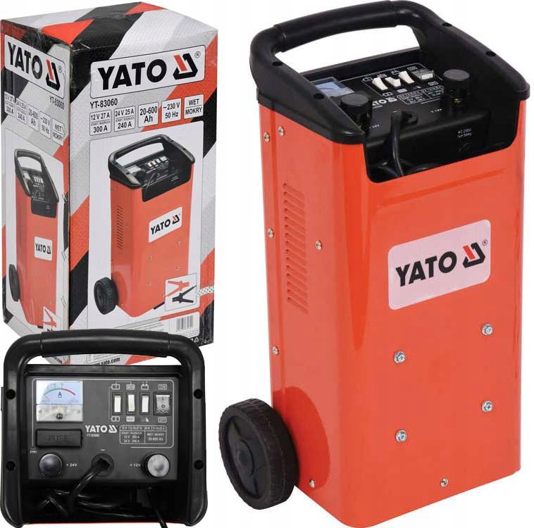 Yato выпрямитель 12V 24V 20-600ah 300A с запуском