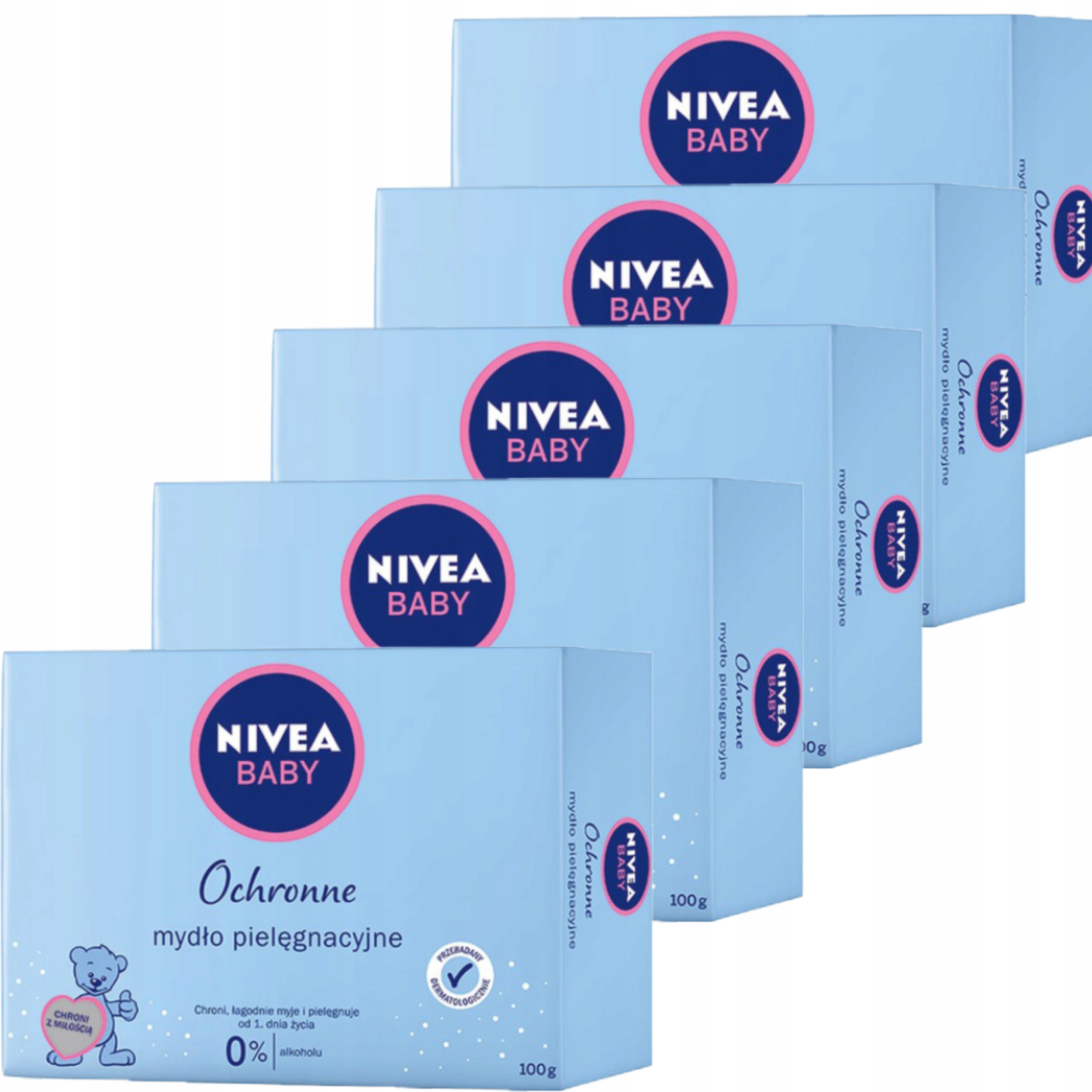 NIVEA BABY Mydło Pielęgnacyjne 5*100g
