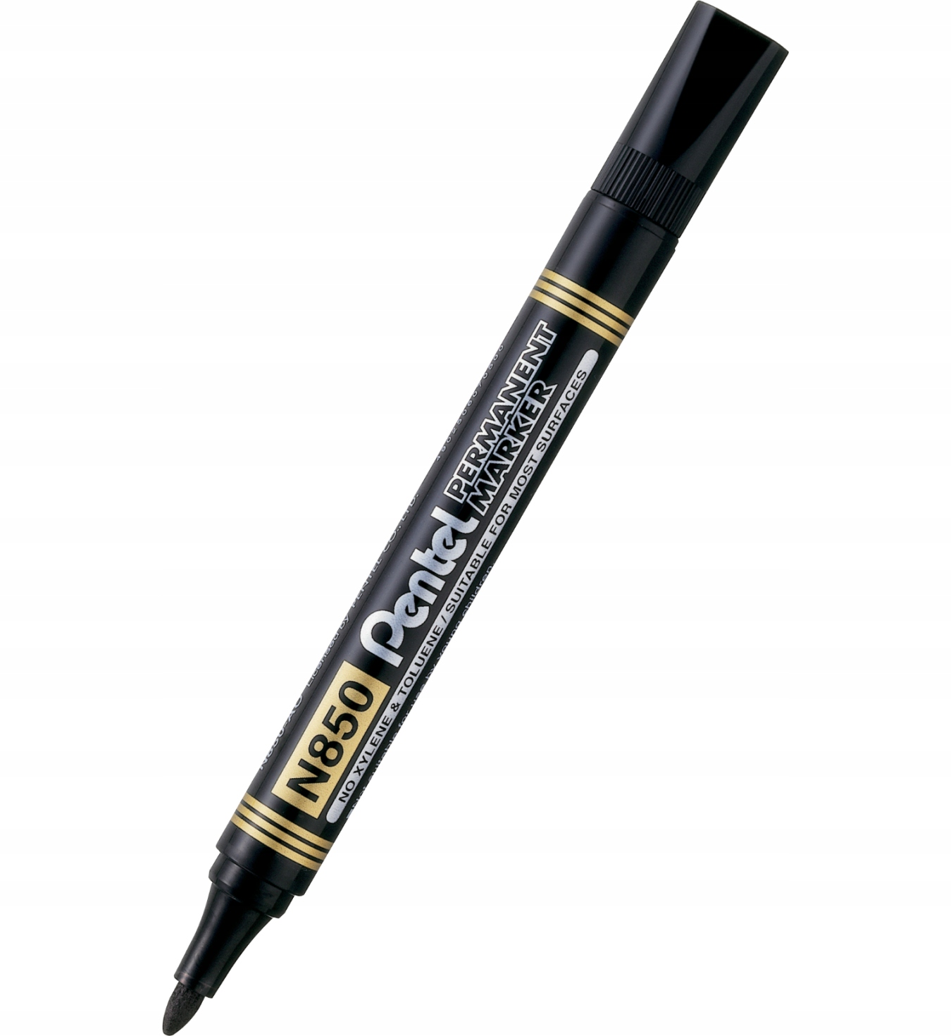 Marker permanentny czarny Pentel N850 okrągła koń.